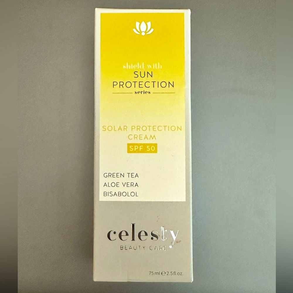 Celesty Solar Protection Cream, SPF 50, new in box